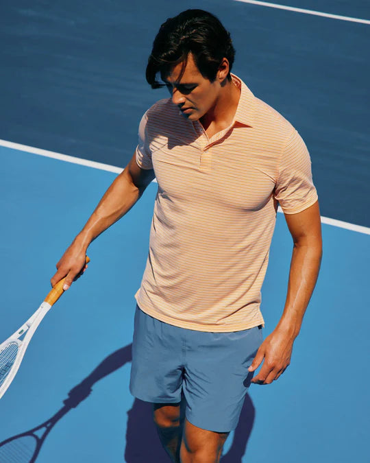 Southern Tide Men's brrr°®-eeze Millwood Stripe Performance Polo Shirt - Horizon
