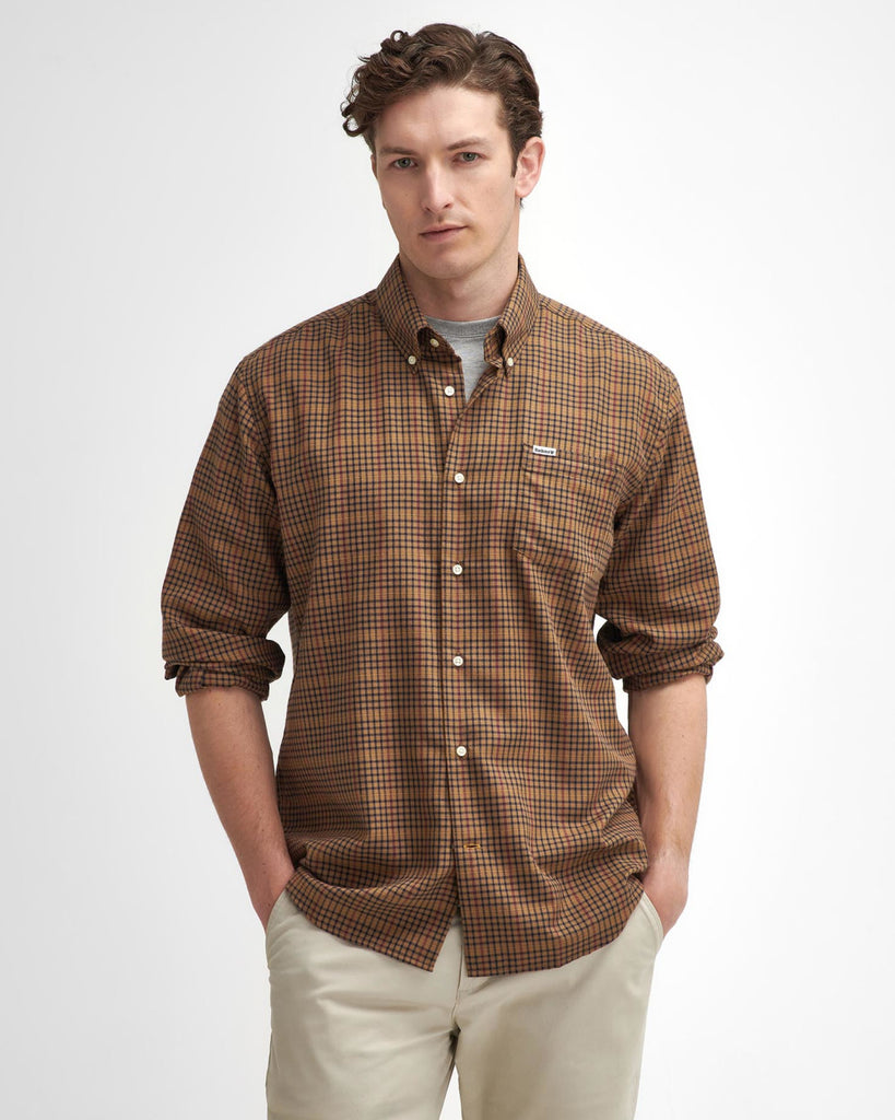 Barbour Henderson Thermo Weave Shirt - Stone