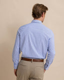 Southern Tide Men's Charleston Granby Stripe Long Sleeve Sport Shirt - Cobalt Blue