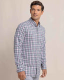 Southern Tide Men's Charleston Master Plaid Long Sleeve Sport Shirt - Forest Biome