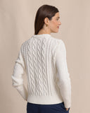 Southern Tide Women's Connie Cable Knit Sweater - Sand White