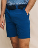 Southern Tide Men's Coral Vista Seersucker 8" Coastal Breeze® Performance Short - Nautical Blue