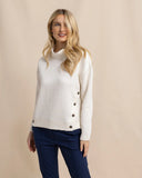 Southern Tide Women's Cordelia Quilted Pullover - Sand White