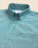 Southern Tide Men's Crofton Plaid Charleston Sport Shirt - Spruce Shade