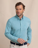 Southern Tide Men's Crofton Plaid Charleston Sport Shirt - Spruce Shade