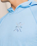 Southern Tide Men's Crossed Lines Coastal Breeze® Performance Hoodie - Ocean Channel