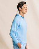Southern Tide Men's Crossed Lines Coastal Breeze® Performance Hoodie - Ocean Channel