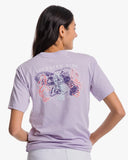 Southern Tide Women's Dancin' Pattern Lobsters T-Shirt - Light Purple