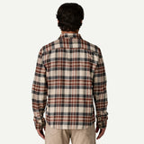 Patagonia Men's Lightweight Fjord Flannel Shirt - Paw: Dried Vanilla