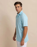 Southern Tide Men's Driver Coastal Geo Polo Shirt - Chilled Blue