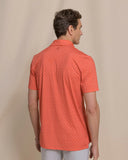 Southern Tide Men's Driver Lobster Printed Polo - Burnt Sienna