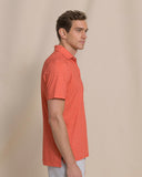 Southern Tide Men's Driver Lobster Printed Polo - Burnt Sienna