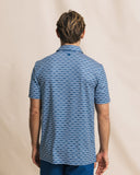Southern Tide Men's Driver Ocean Echo Printed Polo - Nautical Blue