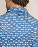 Southern Tide Men's Driver Ocean Echo Printed Polo - Nautical Blue