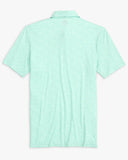 Southern Tide Men's Driver Over Clubbing Print Performance Polo Shirt - Baltic Teal