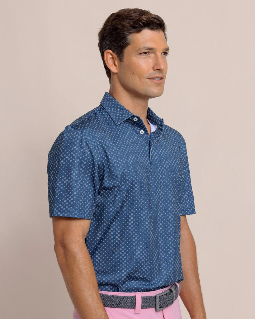 Southern Tide Men's Driver Putter Around Polo - Aged Denim
