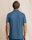 Southern Tide Men's Driver ST Nautical Flag Printed Polo - Nautical Blue