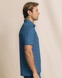 Southern Tide Men's Driver ST Nautical Flag Printed Polo - Nautical Blue