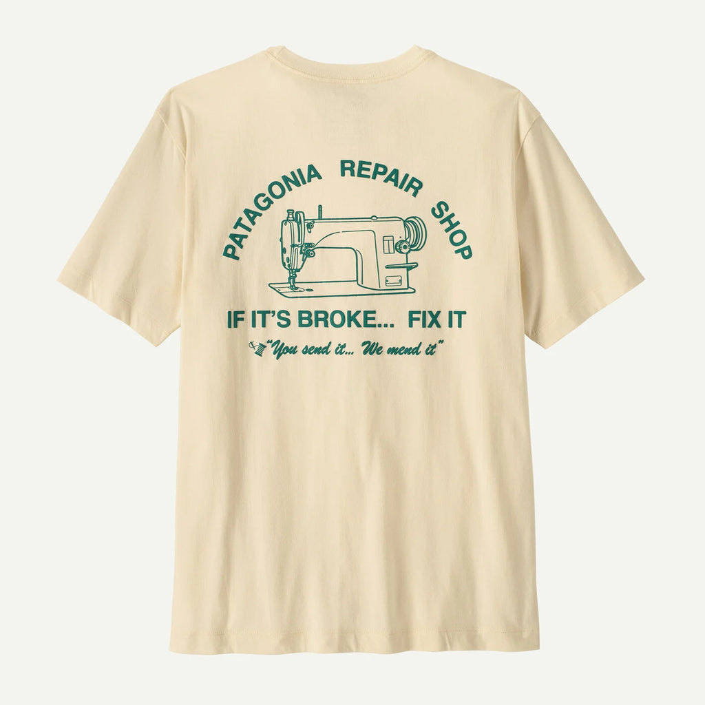 Patagonia Men's Repair Shop T-Shirt - Undyed Natural