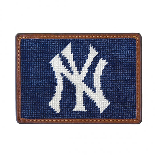 Smathers & Branson New York Yankees Needlepoint Card Wallet