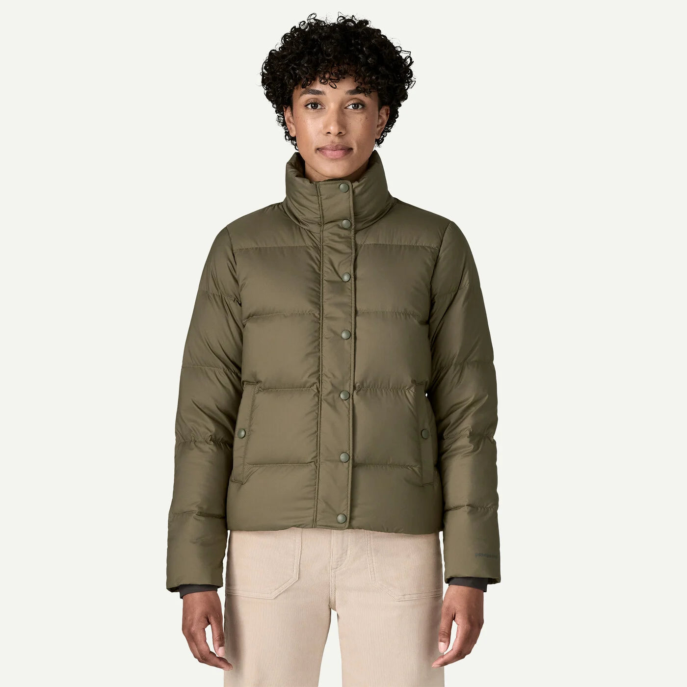 Patagonia Women's Silent Down Jacket - Ellwood Green | Krizia Martin Patagonia Women's Silent Down Jacket - Ellwood Green | Krizia Martin