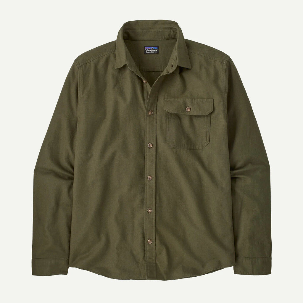 Patagonia Men's Lightweight Fjord Flannel Shirt - Basin Green