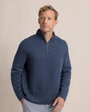 Southern Tide Men's Fairwood Reversible Quarter Zip - Dress Blue