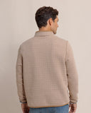 Southern Tide Men's Fairwood Reversible Quarter Zip - Hazelnut Khaki