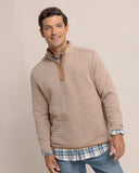 Southern Tide Men's Fairwood Reversible Quarter Zip - Hazelnut Khaki