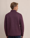 Southern Tide Men's Fairwood Reversible Quarter Zip - Merlot