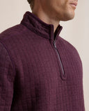 Southern Tide Men's Fairwood Reversible Quarter Zip - Merlot