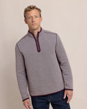 Southern Tide Men's Fairwood Reversible Quarter Zip - Merlot