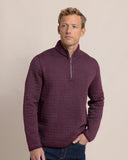 Southern Tide Men's Fairwood Reversible Quarter Zip - Merlot