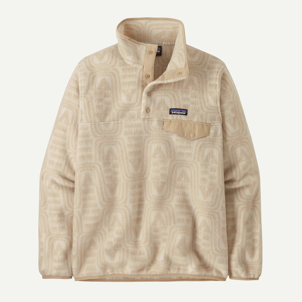Patagonia Women's Lightweight Synchilla® Snap-T® Fleece Pullover - Flow: Dyno White