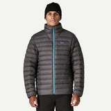 Patagonia Men's Down Sweater™ Jacket - Forge Grey w/ Blue Zip