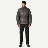 Patagonia Men's Down Sweater™ Jacket - Forge Grey w/ Blue Zip