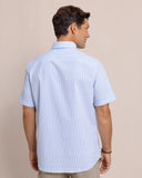 Southern Tide Men's Folly Field Stripe Seersucker Short Sleeve Sport Shirt - Ocean Channel