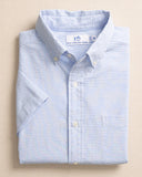 Southern Tide Men's Folly Field Stripe Seersucker Short Sleeve Sport Shirt - Ocean Channel