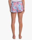 Southern Tide Women's Forever Floral Print Lounge Short - Sunkist Coral