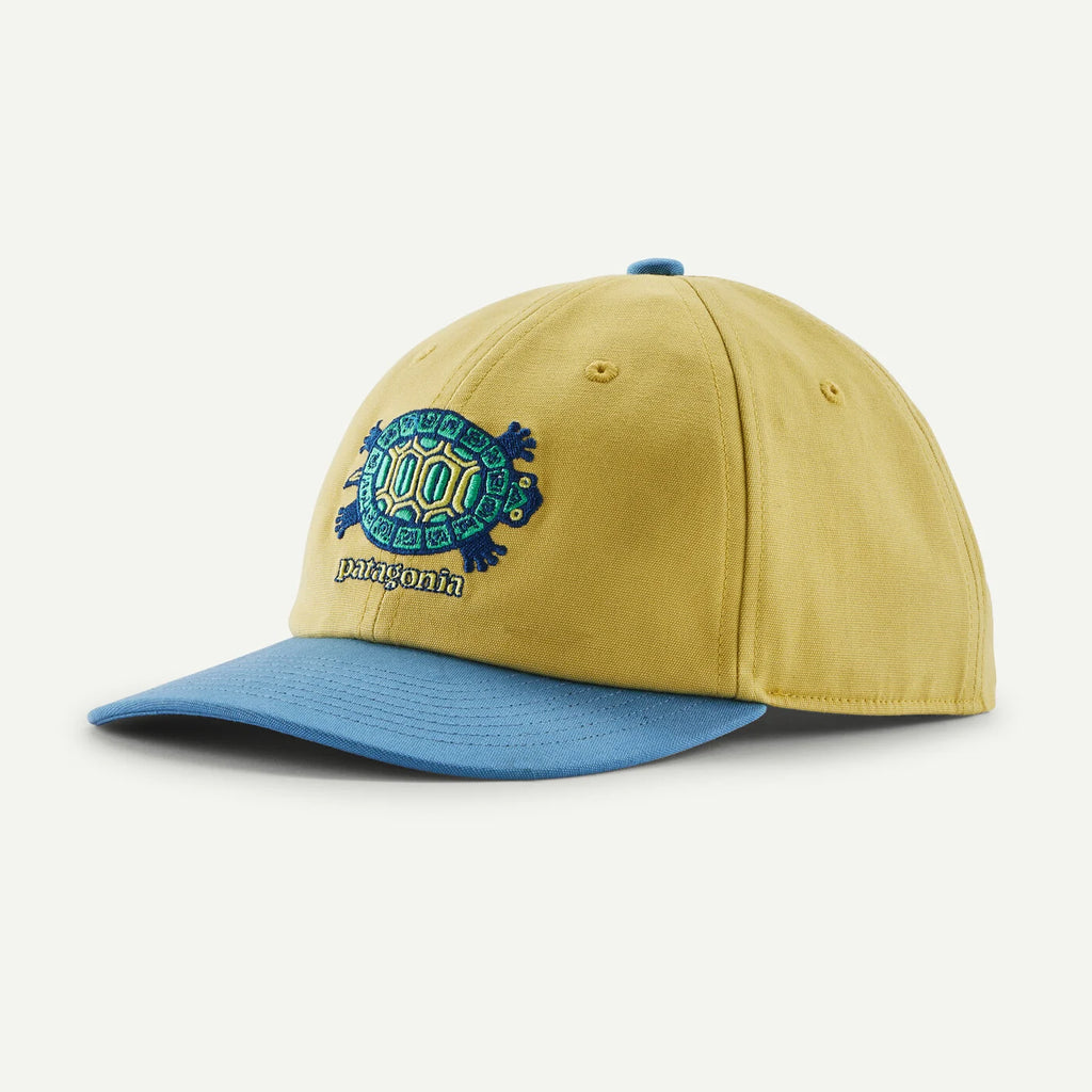 Patagonia Kid's Funhoggers Hat - Island Turtle: Limestone Yellow