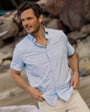 Southern Tide Men's Game Fish Sports Shirt - Cerulean