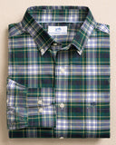 Southern Tide Men's LS Charleston Gordon Tartan Sportshirt - Salt Meadow