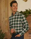 Southern Tide Men's LS Charleston Gordon Tartan Sportshirt - Salt Meadow