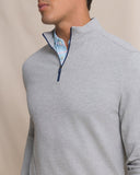 Southern Tide Men's Gulf View Heather Quarter Zip - Heather Steel