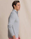 Southern Tide Men's Gulf View Heather Quarter Zip - Heather Steel