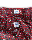 Southern Tide Men's Hatters Gonna Hat Printed Boxer - Fire Place Red