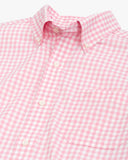 Southern Tide Men's Heather Hartwell Plaid Intercoastal Sport Shirt - Heather Flamingo Pink