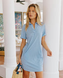 Southern Tide Women's Kamryn brrr°® Intercoastal Stripe Dress - Cobalt Blue