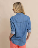 Southern Tide Women's Katherine Denim Shirt - Medium Wash Indigo