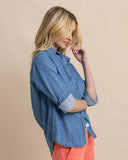 Southern Tide Women's Katherine Denim Shirt - Medium Wash Indigo